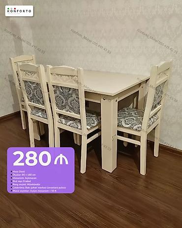 Masa dəsti – 280 ₼ - Ölçülər: 90 × 160 sm - Mexanizm: Açılmayan -