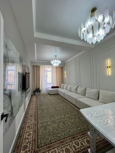 бишкек продажа квартир: 4 комнаты, 97 м², Элитка, 9 этаж, Дизайнерский ремонт