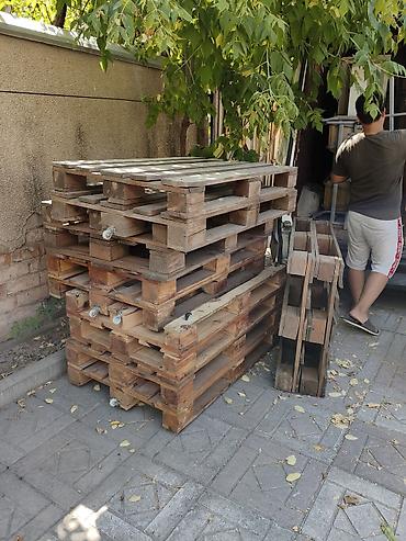Деревянные поддоны (паллеты) паддон сатылат стол болгон дөнгөлөктөрү