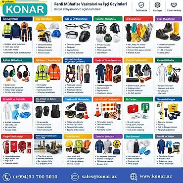 машк барои калон кардани сина: 🦺 İşçi geyimləri və fərdi mühafizə vasitələri — bir ünvanda! KONAR — 1