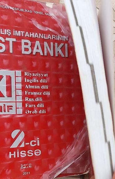 Testlər: Bütün fənnləri əhatə edən test bankları. Əla vəziyyətdədir və qalın — 3