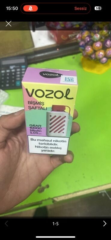 Qəlyan, vayp və aksesuarları: 10K 22m 20K 26m 40K 31m VOZOL birdəfəlik elektron siqaretlər –