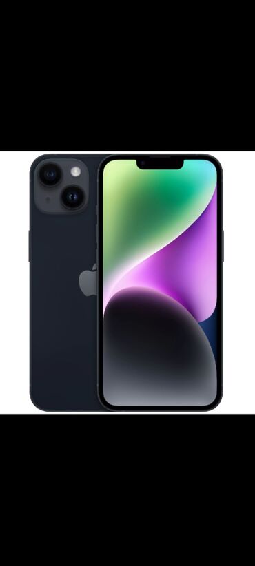 iphone 5 qiyməti: IPhone 14, 256 GB, Midnight, Simsiz şarj, Face ID