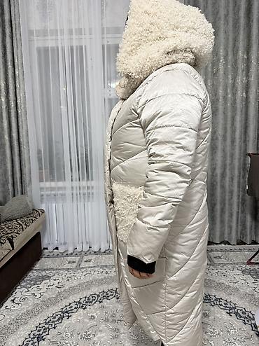 теплый пуховик на зиму: Пуховик, Длинная модель, С капюшоном, XL, 2XL — 2
