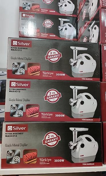Ət çəkən maşınlar: Ət çəkən maşın Silver, 3000 Vt, Revers ilə, Yeni — 5