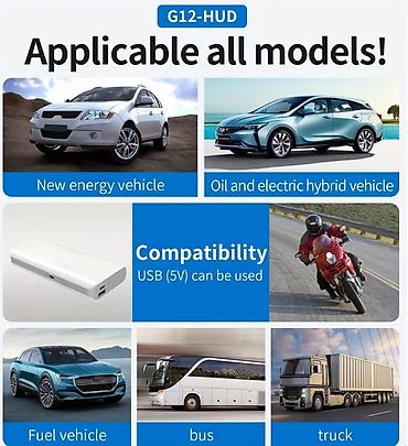 GPS za auto: GPS HUD brzinomer za automobil – G12 Univerzalni GPS displej visoke — 6