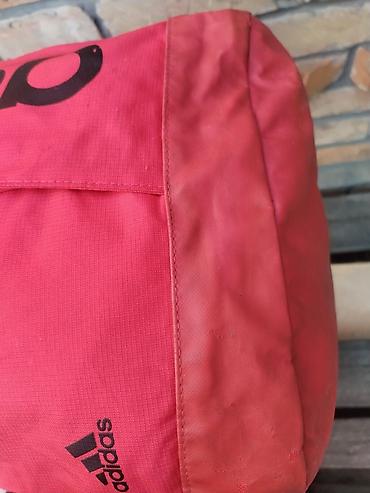 moderni rancevi za devojke: Adidas ranac – crveni - Sportski ranac sa velikim vertikalnim adidas — 4