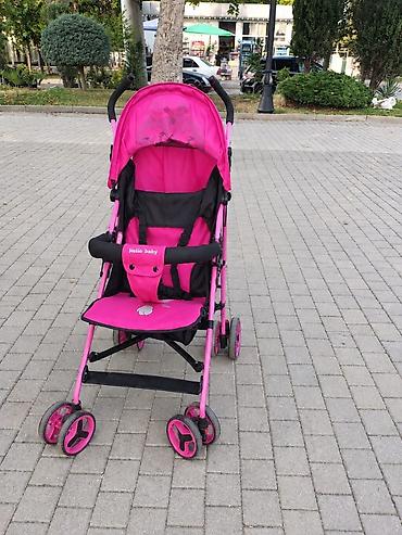 Gəzinti arabaları: Uşaq arabası – “Hello Baby” brendi, açıq-çəhrayı rəng. Xüsusiyyətlər — 1
