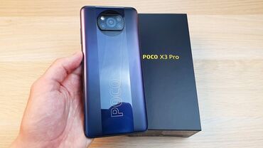 бу телефоны поко: Poco X3 Pro, Б/у, 128 ГБ, цвет - Синий, 2 SIM