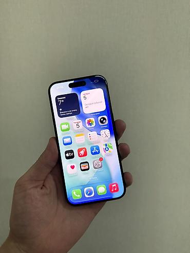 Apple iPhone: IPhone 15 Pro, Б/у, 128 ГБ, Черный, Защитное стекло, Чехол, 80 % — 13