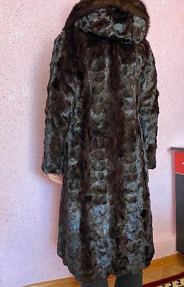 Шубы: Шуба, Норка, Длинная модель, С капюшоном, L — 3
