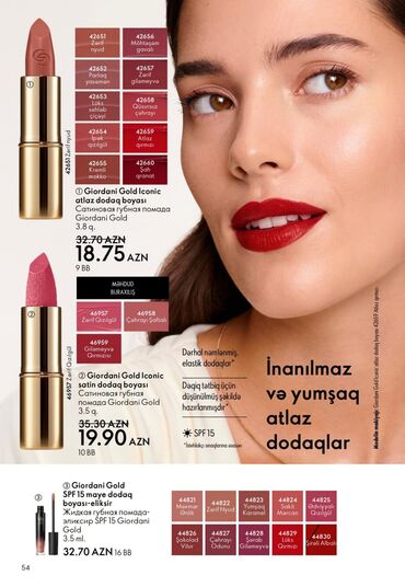 Bədənə qulluq: Oriflame bədən və şəxsi qulluq məhsulları – seçilmiş kolleksiyalar — 52