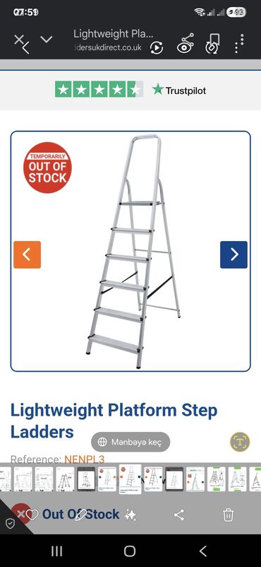 Nərdivanlar: Məhsul: Zarges Combi‑Master DX kombinə edilmiş nərdivan Təsvir: - — 4