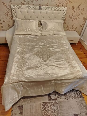 Örtüklər: Yataq üçün Yeni rəng - Ağ Yataq örtüyü — 2