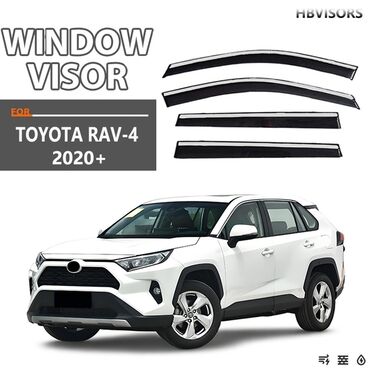 rav 4 2020: Ветровики Рав 4 - 5 поколение. Качественные, с хромированной вставкой