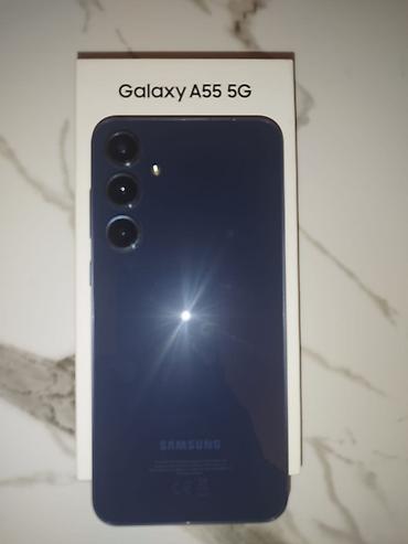 sasung a55: Samsung Galaxy A55, 256 GB, rəng - Mavi, Barmaq izi — 3