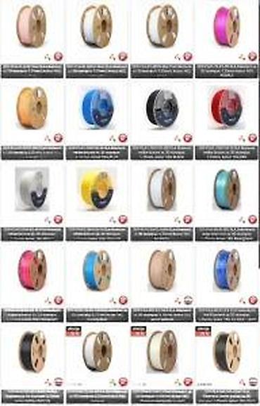 Druga oprema za računare i laptopove: PLA filament za 3D štampače – 1,75 mm, kalem 1 kg - Materijal: PLA — 15