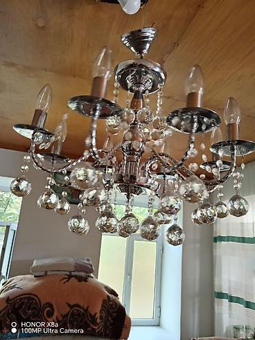 dovşan şəkili: Çılçıraq, 6 lampa, Metal — 1