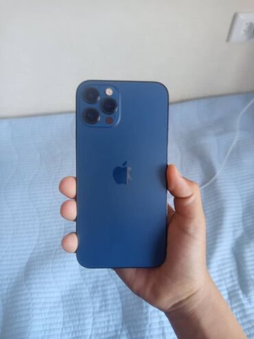 кнопочные телефоны xiaomi бишкек: IPhone 12 Pro, Б/у, 128 ГБ, Pacific Blue, Кабель, Чехол, 100 %