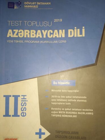 ingilis dili test toplusu 1ci hisse: Test toplusu azərbaycan dili 2-ci hissə işlənilib amma az müddət