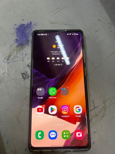 поко ф 4 gt цена в бишкеке: Samsung Galaxy Note 20, Б/у, 256 ГБ, цвет - Черный, 1 SIM