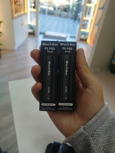 Qəlyan, vayp və aksesuarları: Original elektron qəlyan Black Bar PX POD qurğu – PX POD Battery Uzun