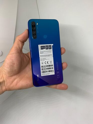 ноуты: Redmi, Redmi Note 8, Б/у, 128 ГБ, цвет - Синий, 2 SIM
