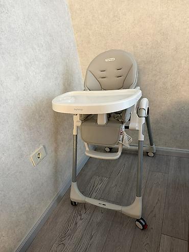 Yemək masaları, oturacaqları: Peg Perego yemək stolu ilə uşaq yemək kreslosu - Rəng: boz-ağ - — 2