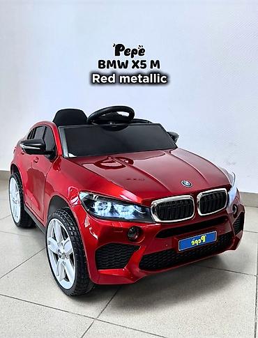 Детский электромобиль BMW X5 M — Red Metallic - Лицензионный дизайн