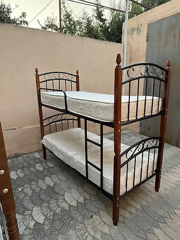 lovhe usaq ucun: Metall çarpayı – iki mərtəbəli model - Karkas: toz boya ilə örtülmüş — 6
