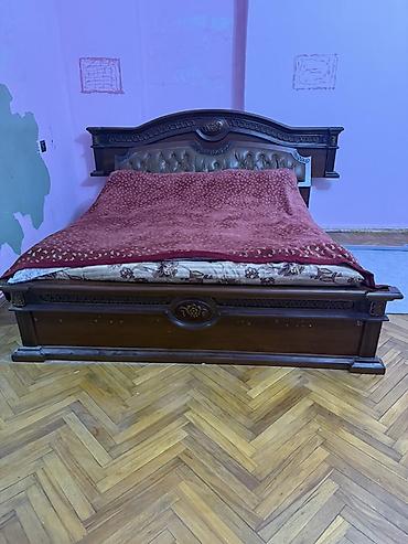 Çarpayılar: Klassik üslubda iki nəfərlik taxta çarpayı - Material: Kütləvi ağac — 2