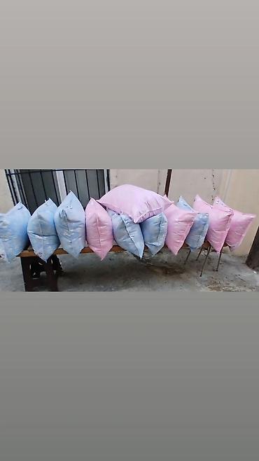 güll: Tüklü yastıqlar - Ölçülər: hazır 50×70 və 70×70 - Dolğu variantları — 4