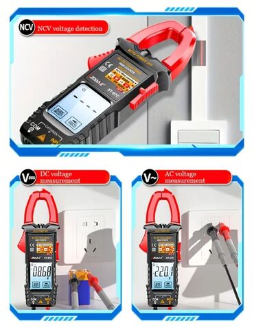 Multimetri: Digitalna klešta-multimetar ZDANG XT-87C - Merenje AC/DC struje i — 5