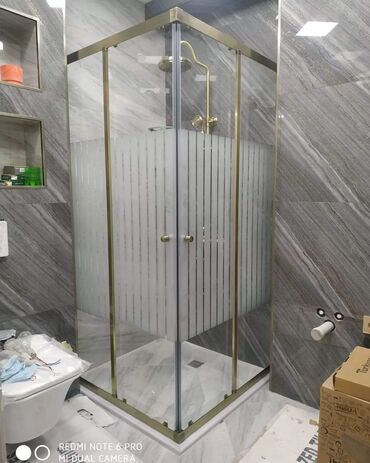 Duş kabinaları, arakəsmələr: Yeni Üstü açıq kabina, Künc üçün, Ödənişli çatdırılma — 23