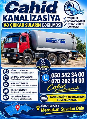 santexnik usdasi: Cahid Kanalizasiya – kanalizasiya və çirkab sularının çəkilməsi — 1