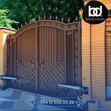 Qaraj darvazaları: Avtomatik Qapılar. Paneldən Yığılma. Qol motorlar. Rəsmi zəmanət — 7