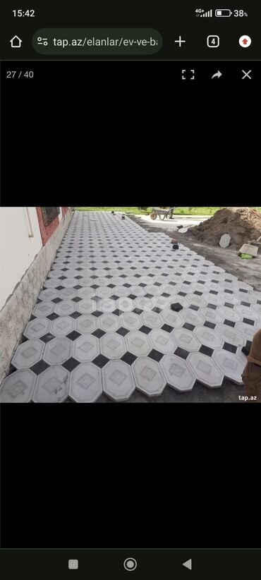 Plitə işləri: Her nov tanet daslarin bardyor ve beton daslarin satisi ve istehsali — 23