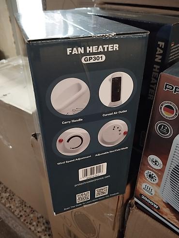 radio: PROTECHNO GP301 Fan Heater – 2000W - Güclü və sürətli isitmə: 2000W — 3