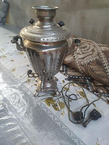 avto elektirik: Toku xarab olub Metala parıldayan klassik elektrik samovarı - — 1