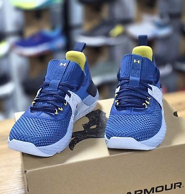 обувь rax: Мужские кроссовки, 40.5, 42.5, 40, Under Armour, Новый, цвет - Синий, Платная доставка, Самовывоз — 1