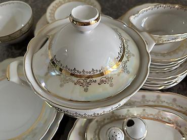 Наборы посуды: Богато и изысканно! Перламутр с позолотой! 😍 Новый столовый сервиз на — 5