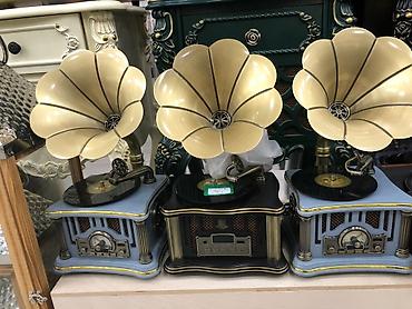 gramofon: Vinil pleyer – portativ “kofert” tipli dönər stol və masaüstü — 9