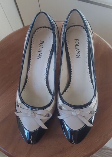 брендовая обувь на каблуках: Туфли Polann, Размер: 36, цвет - Бежевый