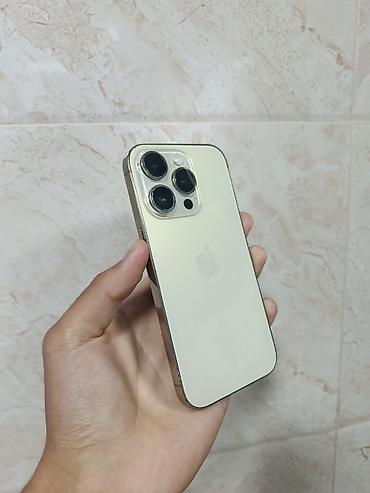iphone 4с: IPhone 14 Pro, Б/у, 128 ГБ, Золотой, Чехол, 76 % — 7