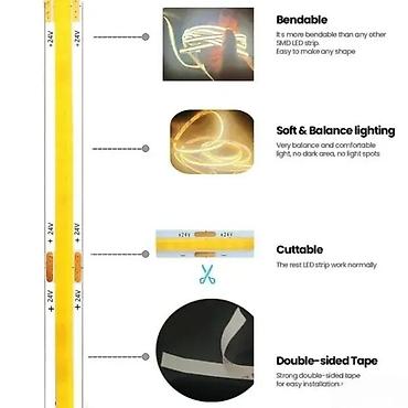 Rasveta: COB LED TRAKA 24V 12W/M 8MM | *U ponudi više tipova kontrolera kao i — 6