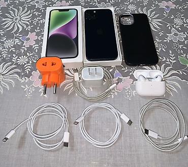 6 ayfon: IPhone 14, 128 GB, Midnight, Simsiz şarj, Face ID, Sənədlərlə — 2