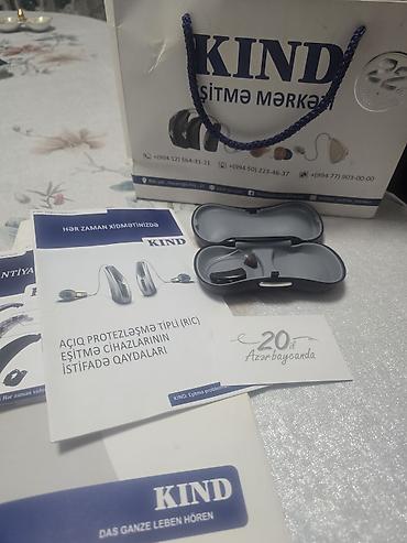 nebulayzer aparati: **KIND eşitmə cihazı (RIC tipli)** KIND markalı, açıq protezləşmə — 2