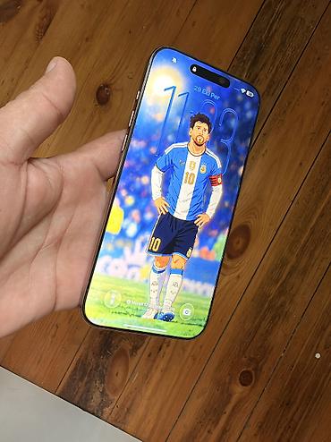 iphone iphone xr: IPhone 16 Pro Max, 256 GB, Desert Titanium, Zəmanət, Barmaq izi, Simsiz şarj — 1