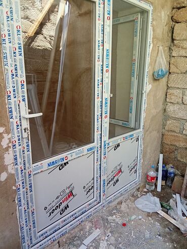 Plastik pəncərələr: Plasdik qapı pəncərə sifarişi qəbul olunur pencere ağın kvadratı — 16