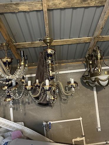 projektor isiq: Çılçıraq, 6 lampa, Xrustal — 1